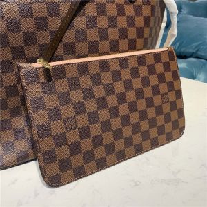 Louis Vuitton Damier Fake Neverfull MM Rose Ballerine