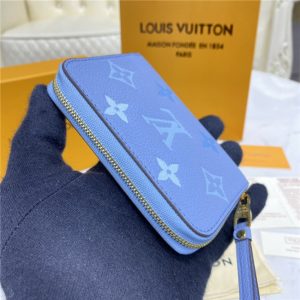 Louis Vuitton Zippy Coin Purse Summer Blue