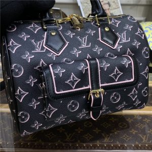 Louis Vuitton Speedy Bandouliere 25 Black Replica Handbag
