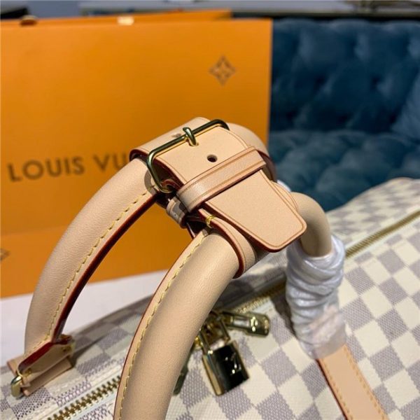 Louis Vuitton Keepall Bandouliere 55 Replica Damier Azur Canvas