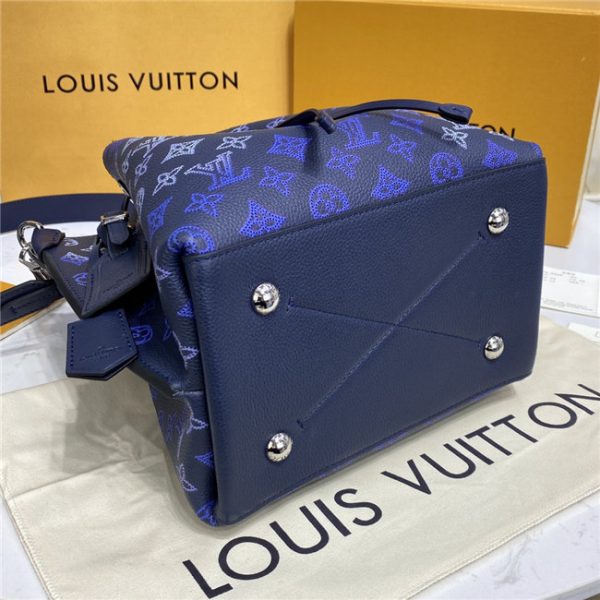 Louis Vuitton Muria Bucket Bag Navy