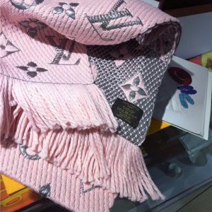 Louis Vuitton Logomania Shine Scarf (Rose Ballerine)