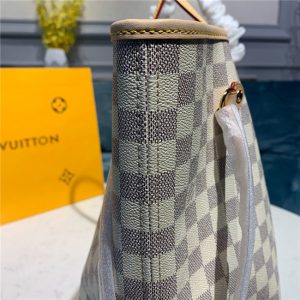 Louis Vuitton Damier Replica Azur Canvas Neverfull Bag GM Beige