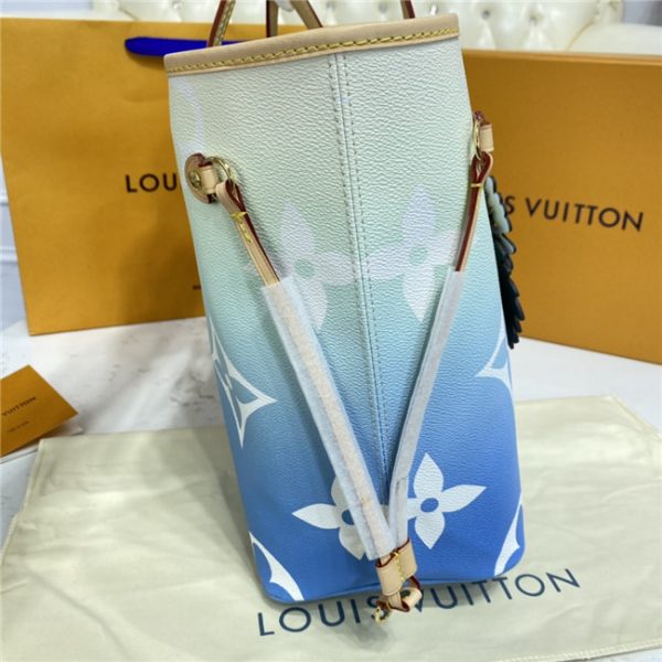 Louis Vuitton Neverfull MM Blue Replica