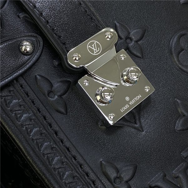 Louis Vuitton Side Trunk Black Leather