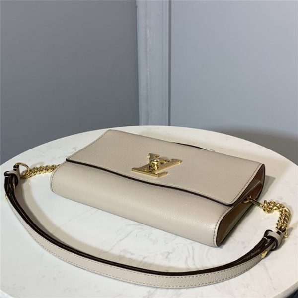 Louis Vuitton Lockme Clutch Greige