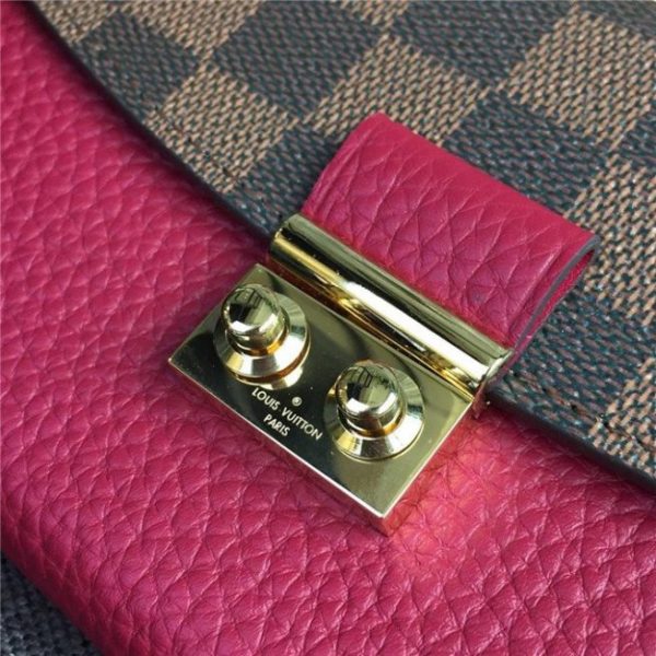 Louis Vuitton Croisette Wallet Damier Ebene Lie De Vin