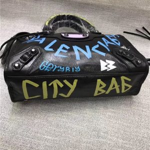 Balenciaga Classic Small City Graffiti Bag (Varied Colors)