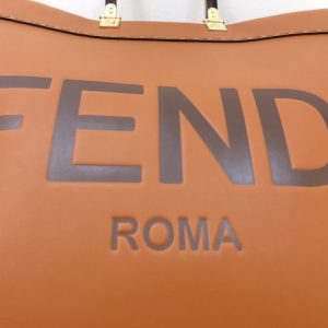 Fendi Large Sunshine Tote Tan Bag