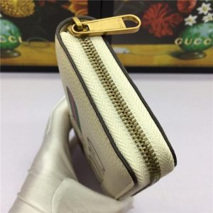 Gucci Print Leather Zip Around Wallet (Varied Colors)