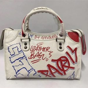 Balenciaga Classic Small City Graffiti Bag (Varied Colors)