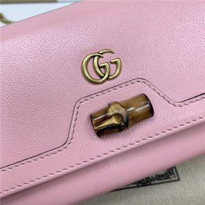 Gucci Diana Chain Wallet With Bamboo (Varied Colors)