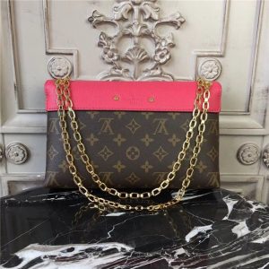 Louis Vuitton Pallas Chain Rose Litchi