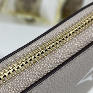 Louis Vuitton Zippy Wallet Empreinte Dove/Cream