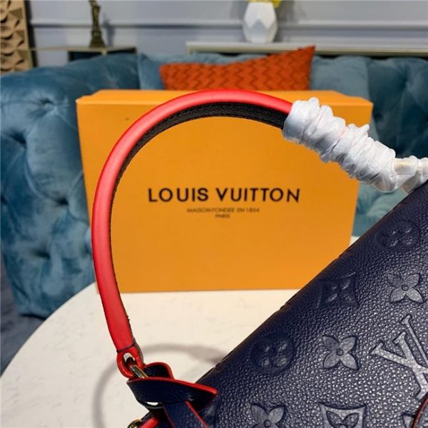 Louis Vuitton Georges MM Monogram Empreinte Leather Marine Rouge