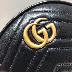 GG Marmont Mini Round Shoulder Replica Bag (Varied Colors)