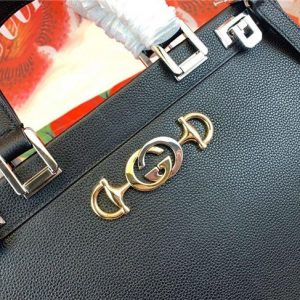 Gucci Zumi grainy leather medium top handle bag (Varied Colors)