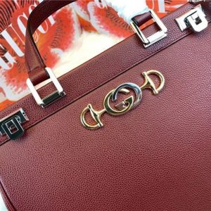 Gucci Zumi grainy leather medium top handle bag (Varied Colors)