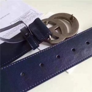 Gucci Leather Belt Replica with Double G Buckle (Varied Colors)