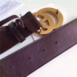 Gucci Leather Belt Replica with Double G Buckle (Varied Colors)