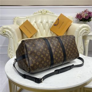 Louis Vuitton Keepall Replica Bandouliere 45 Monogram Macassar Canvas