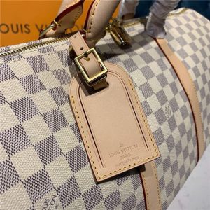 Louis Vuitton Keepall Bandouliere Replica 50 Damier Azur Canvas