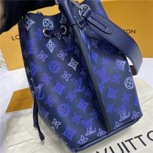 Louis Vuitton Muria Bucket Bag Navy