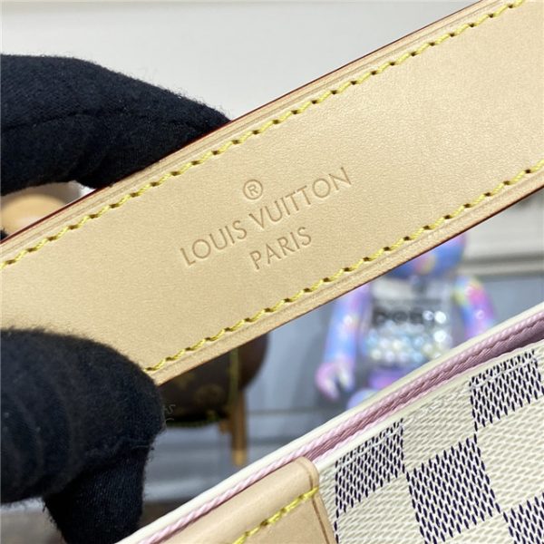 Louis Vuitton Graceful Damier Azur Replica Canvas PM Rose Ballerine