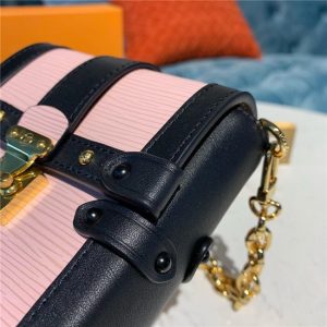 Louis Vuitton Pochette Trunk Verticale Epi Leather Rose Ballerine