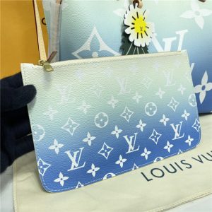 Louis Vuitton Neverfull MM Blue Replica