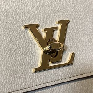 Louis Vuitton Lockme Clutch Greige