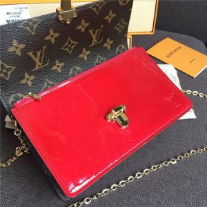 Louis Vuitton Cherrywood Chain Wallet Patent Leather (Varied Colors)