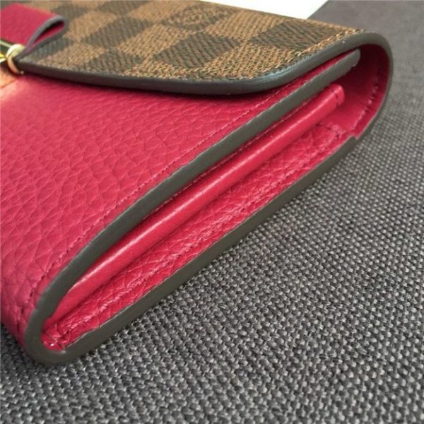 Louis Vuitton Croisette Wallet Damier Ebene Lie De Vin