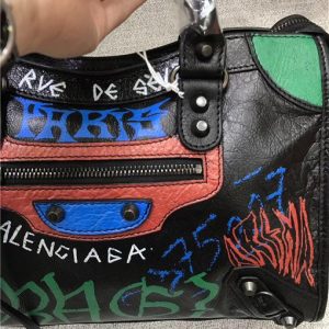 Balenciaga Classic Small City Graffiti Bag (Varied Colors)