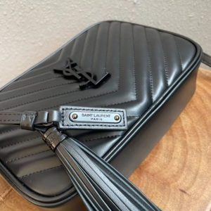 YSL Lou Camera Black Bag Matelasse Leather (BLACK H/W)
