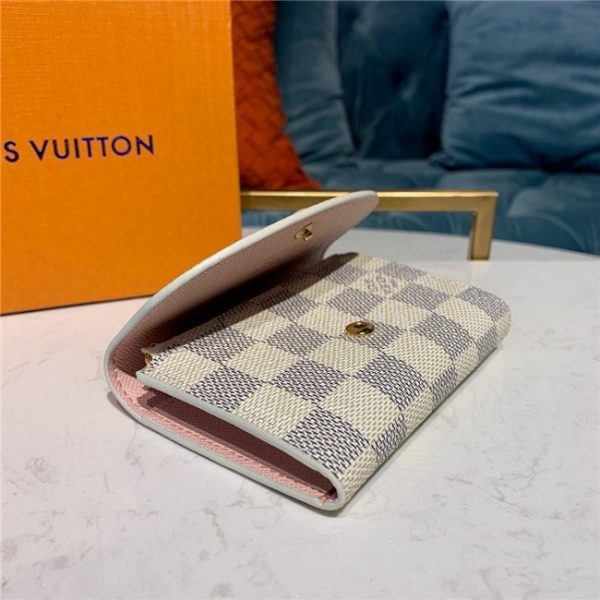 Louis Vuitton Rosalie Coin Purse Damier Azur Canvas