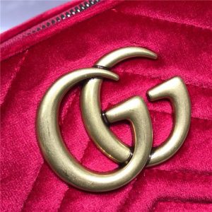 Gucci GG Marmont Matelasse Medium Shoulder Velvet Replica Bag (Varied Colors)