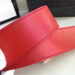 Gucci Leather Belt Replica with Double G Buckle (Varied Colors)