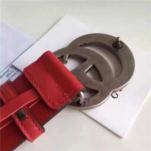 Gucci Leather Belt Replica with Double G Buckle (Varied Colors)