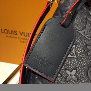 Louis Vuitton V Tote MM Monogram Empreinte Navy/Red