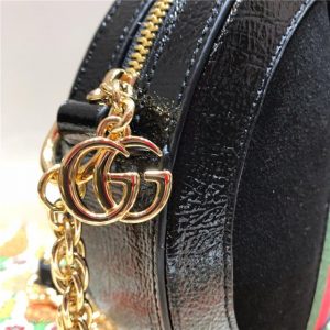 Gucci Mini Round Shoulder Bag Canvas/Suede (Varied Colors)