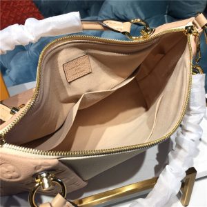 Louis Vuitton V Tote MM Monogram Empreinte Beige