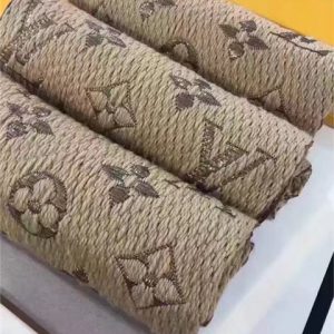 Louis Vuitton Logomania Shine Scarf Camel/Gold