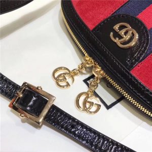 Gucci Ophidia Embroidered Small Shoulder Bag Suede