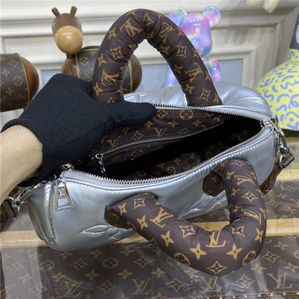 Louis Vuitton Pillow Monogram Speedy Bandouliere 25 Bag Silver