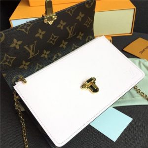 Louis Vuitton Cherrywood Chain Wallet Patent Leather (Varied Colors)