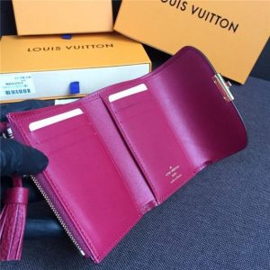 Louis Vuitton Croisette Compact Wallet Damier Ebene Lie De Vin