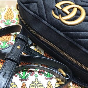 Gucci GG Marmont Matelasse Medium Shoulder Velvet Replica Bag (Varied Colors)