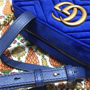 Gucci GG Marmont Matelasse Medium Shoulder Velvet Replica Bag (Varied Colors)