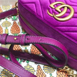 Gucci GG Marmont Matelasse Medium Shoulder Velvet Replica Bag (Varied Colors)